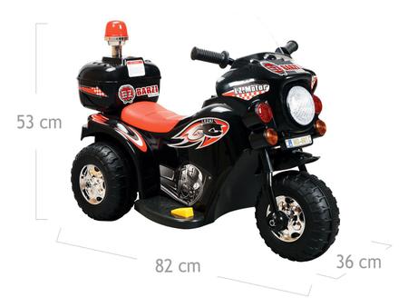 Mini Moto Elétrica Infantil Kawasaki Ninja Preta