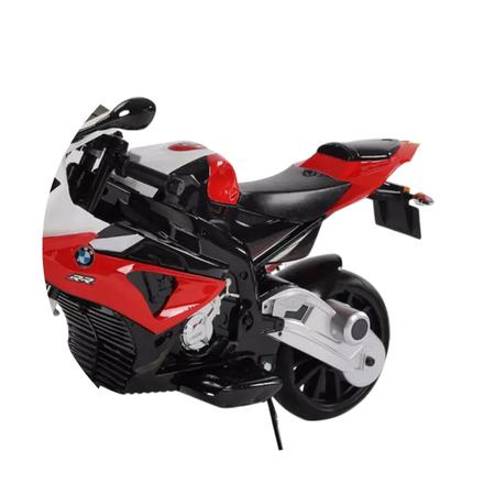 Moto Elétrica Infantil Bmw Esportiva Vermelho E Preto 12v