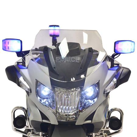 Moto Eletrica Infantil Shiny Toys BMW R1200 RT Police 12V - Maçã Verde Baby