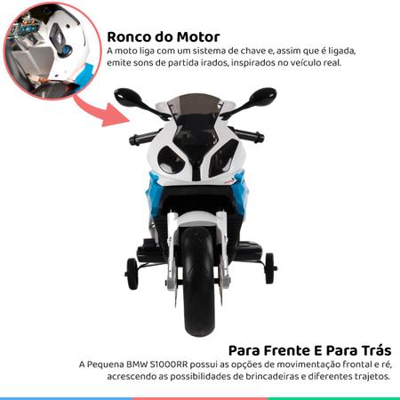 Moto elétrica preta para crianças BMW S1000RR HomCom 370-064BK - Comprar  com preços económicos