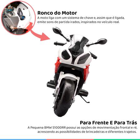 Mini Moto Elétrica Infantil 6v Bmw S1000RR Vermelho BW180VM