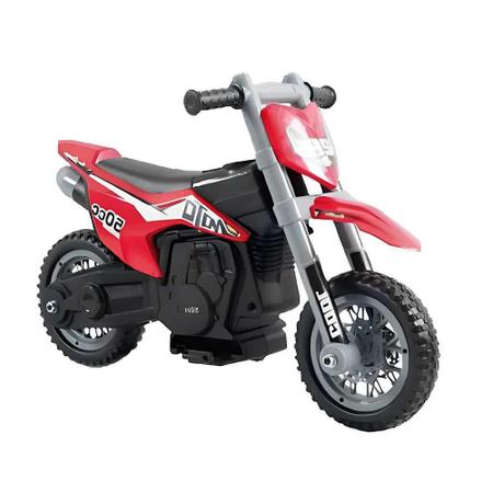 Moto Elétrica Infantil TR1002SC Speed Cinza e Laranja 3km/h