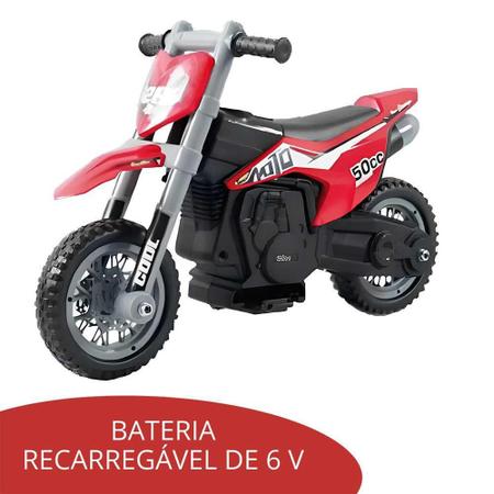 Moto Elétrica Infantil Criança +3 Anos Motocross 6V 2-3 Km/h Até 25kg Com  Som ImportWay - Moto Elétrica Infantil - Magazine Luiza