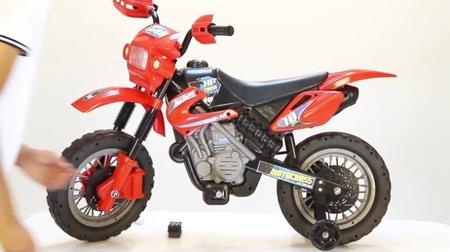 Moto Elétrica Infantil Criança Menino Motocross Homeplay Ver