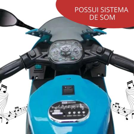 Moto Elétrica Infantil Diversão Criança Até 25Kg 6v Com Chave Luzes Sons e  Acelerador Importway no Shoptime