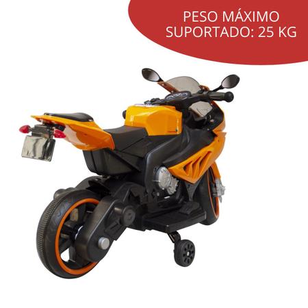 Imagem de Moto Elétrica Infantil Diversão Criança Até 25Kg 6v Com Chave Luzes Sons e Acelerador Importway