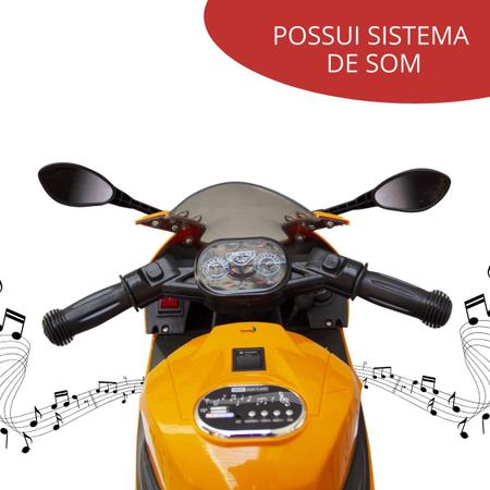 Moto Elétrica Infantil Diversão Criança Até 25Kg 6v Com Chave Luzes Sons e  Acelerador Importway no Shoptime