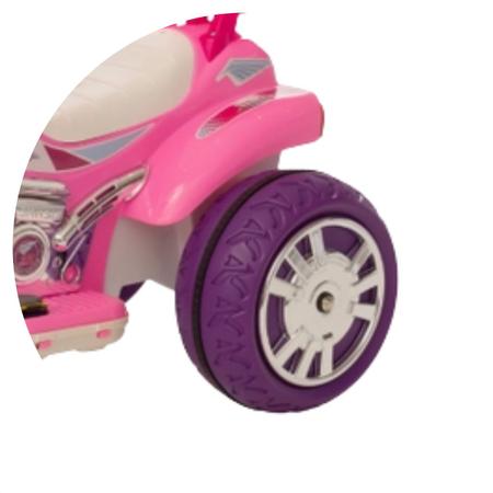 Moto Eletrica Infantil Grande 12v Sprint Turbo Com Capacete - Roxo - Ri  Happy