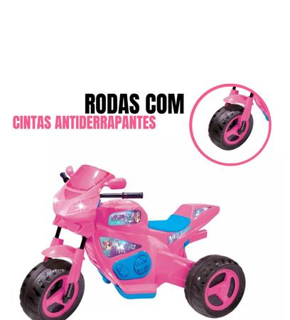 Mini Moto Eletrica Infantil Rosa Meg Turbo 6v Magic Toys