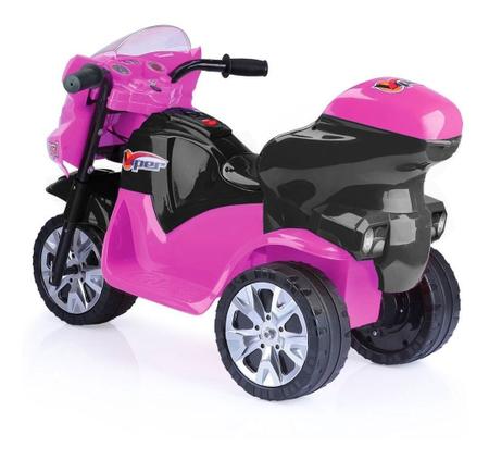 Moto Eletrica Infantil Motocross Rosa Homeplay 242