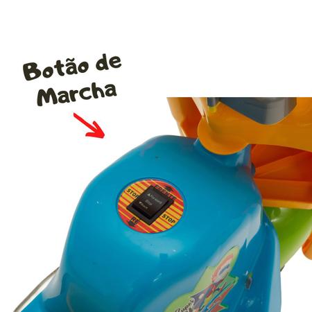 Moto Eletrica Infantil Biemme GP Raptor Super Boy Azul 6V - Maçã Verde Baby