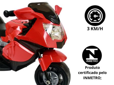 Moto Elétrica Infantil BW044 6V - Vermelha