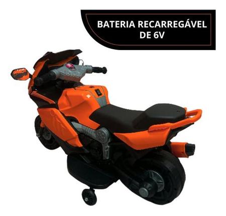 Moto Eletrica Infantil Motinha Criança 6v Com Luz E Som