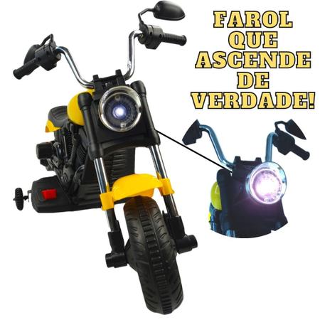 Moto Elétrica Infantil Motinha Menino Menina Criança Luz Som