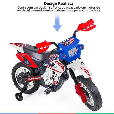 Moto Elétrica Infantil Motocross Para Criança +3 anos até 20kg