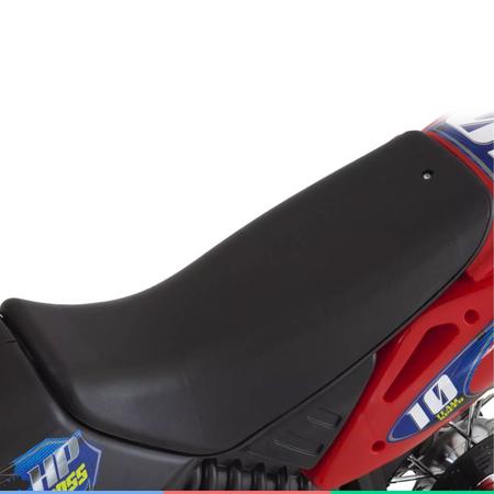 Moto Elétrica Infantil Motocross Para Criança +3 anos até 20kg Realista 6v  Xplast - Azul