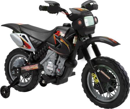 Imagem de Moto elétrica infantil motocross preta - Bel Brink