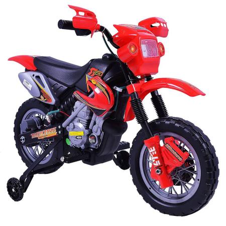 Moto Elétrica Infantil Vermelho Homeplay