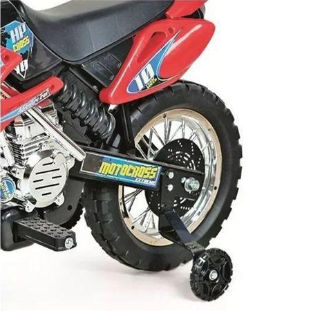 Moto Elétrica Infantil 6v - Motocross Azul - 241 - Xplast - Real Brinquedos