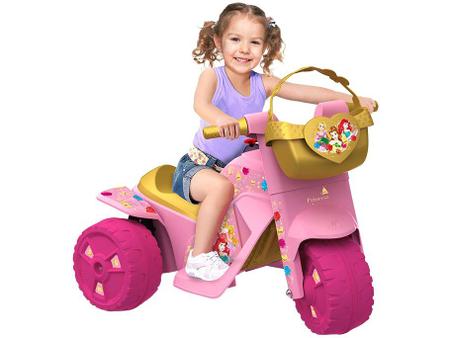 Moto Elétrica Infantil Princesas Disney Rosa 2438 Bandeirante
