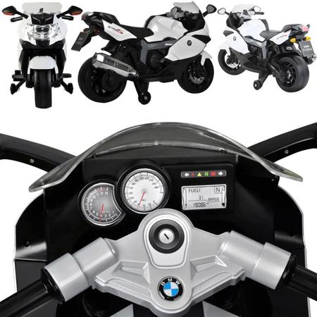 Moto criança eletrica Moto Electrica BMW Style 12V R1200 Branca