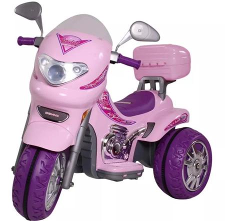 Moto eletrica infantil sprint turbo pink com bau E capacete na Americanas  Empresas