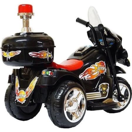 Imagem de Moto Elétrica Infantil Triciclo Bombeiro Polícia Preto