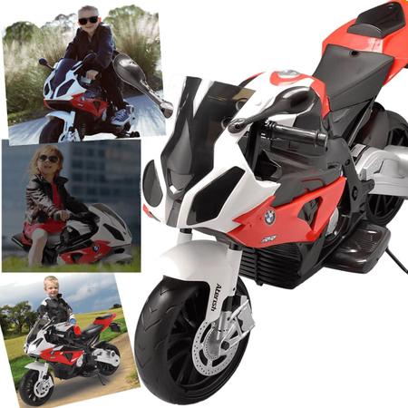 Moto Eletrica Infantil Zippy Toys BMW S1000RR 12V Vermelha - Maçã