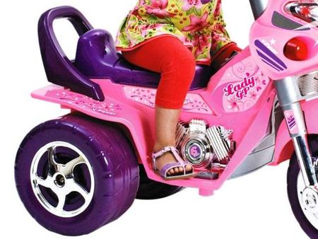 Moto Infantil Fada 6V Rosa/Lilás 1210L - Magic Toys