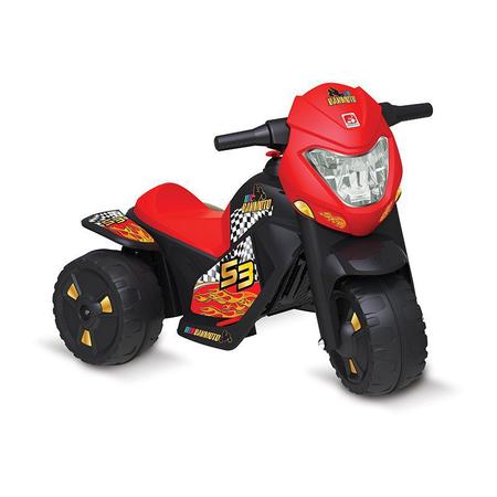 Imagem de Moto Elétrica Triciclo Infantil Criança Bandeirante Banmoto Preto