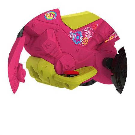 Moto eletrica xt3 infantil de 6v para meninas bandeirante em