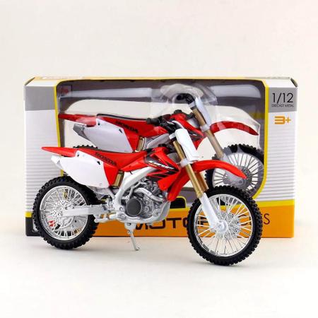 Moto de Ferro Trilha Miniatura Honda CRF 450R 1:6 na Caixa New-Ray -  Miniaturas de Motos - Magazine Luiza