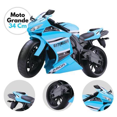 moto grande brinquedo infantil plastico presente motoca