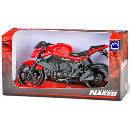 Moto Esportiva Naked Miniatura Infantil 26Cm Roma Brinquedos