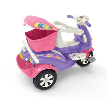 Moto infantil passeio E pedal uno rosa - calesita no Shoptime