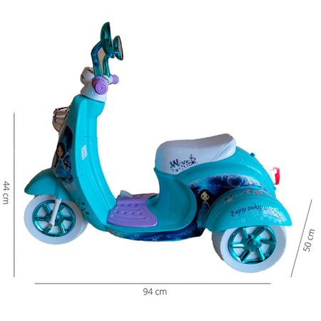 Mini Moto Elétrica Infantil Triciclo Criança Motorizado Azul