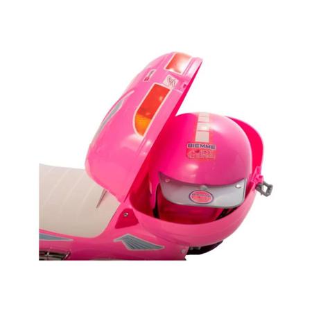 Moto Motinha Elétrica Menina Sprint Turbo Rosa Brinquedo Infantil