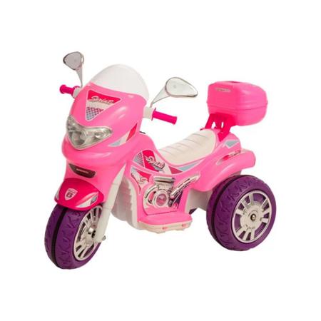 Moto Motinha Elétrica Menina Sprint Turbo Rosa Brinquedo Infantil 12V  Biemme 673 C/Capacete - Moto Elétrica Infantil - Magazine Luiza