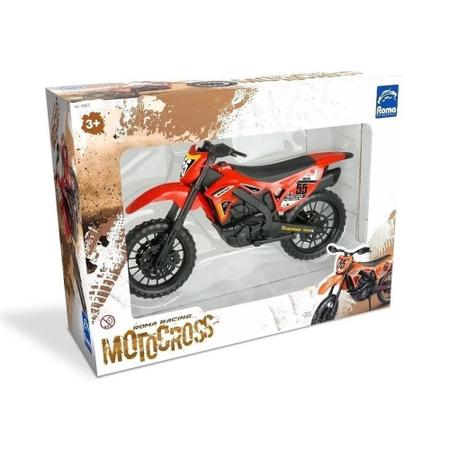 Moto Motocross Racing Infantil 32 cm Roma 0907 - Caminhões, Motos e Ônibus  de Brinquedo - Magazine Luiza