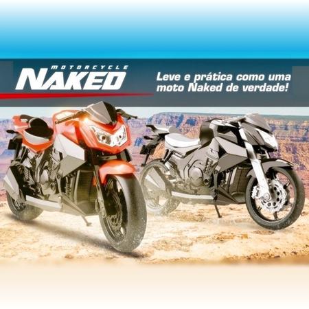 Imagem de Moto Naked Motorcycle 26 Cm Pneus Borracha - Roma Brinquedos