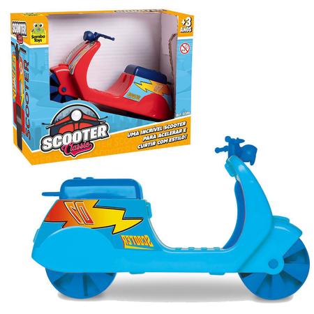 Imagem de Moto scooter de brinquedo retrô motinha infantil mobilete