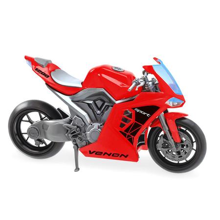 Imagem de Moto Venon 1200 Sport Pneus De Borracha - Usual Brinquedos