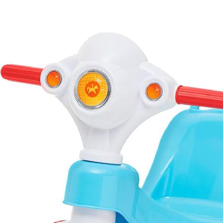 Motoca Infantil Vermelho e Azul com Pedal - CALESITA-958