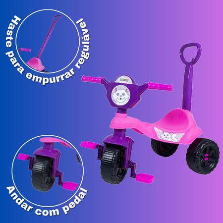 Triciclo Velotrol Motoca Infantil Menino Menina Empurrar