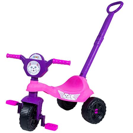 Motoca Infantil Vermelho Com Haste Removível Menino Velotrol Triciclo Baby  Dog Kendy Brinquedos - Velotrol e Triciclo a Pedal - Magazine Luiza