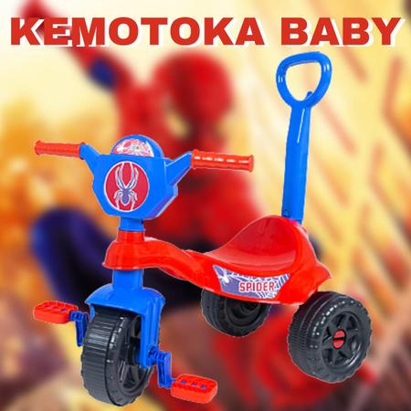 Motoca Infantil Triciclo Pedalar Menino Menina Cor Vermelho