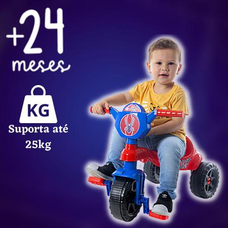 Motoca Infantil Com Haste De Empurrar Triciclo Menina Pedal Velocípede  Menino Velotrol Brinquedo Kendy - Velotrol e Triciclo a Pedal - Magazine  Luiza