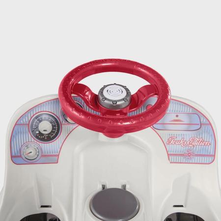 Motoca Infantil C/ Som Haste Passeio Pedal Fusca Fouks Azul