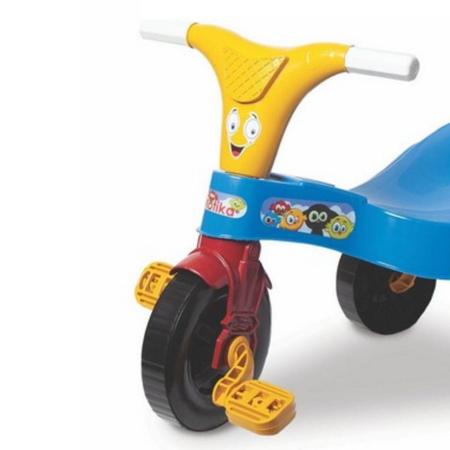 Motoca Infantil Azul Diversão Triciclo Criança Pedalar Bebe