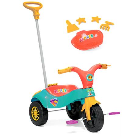 Triciclo com Pedal Homeplay Motoca Praia & Campo com o Melhor